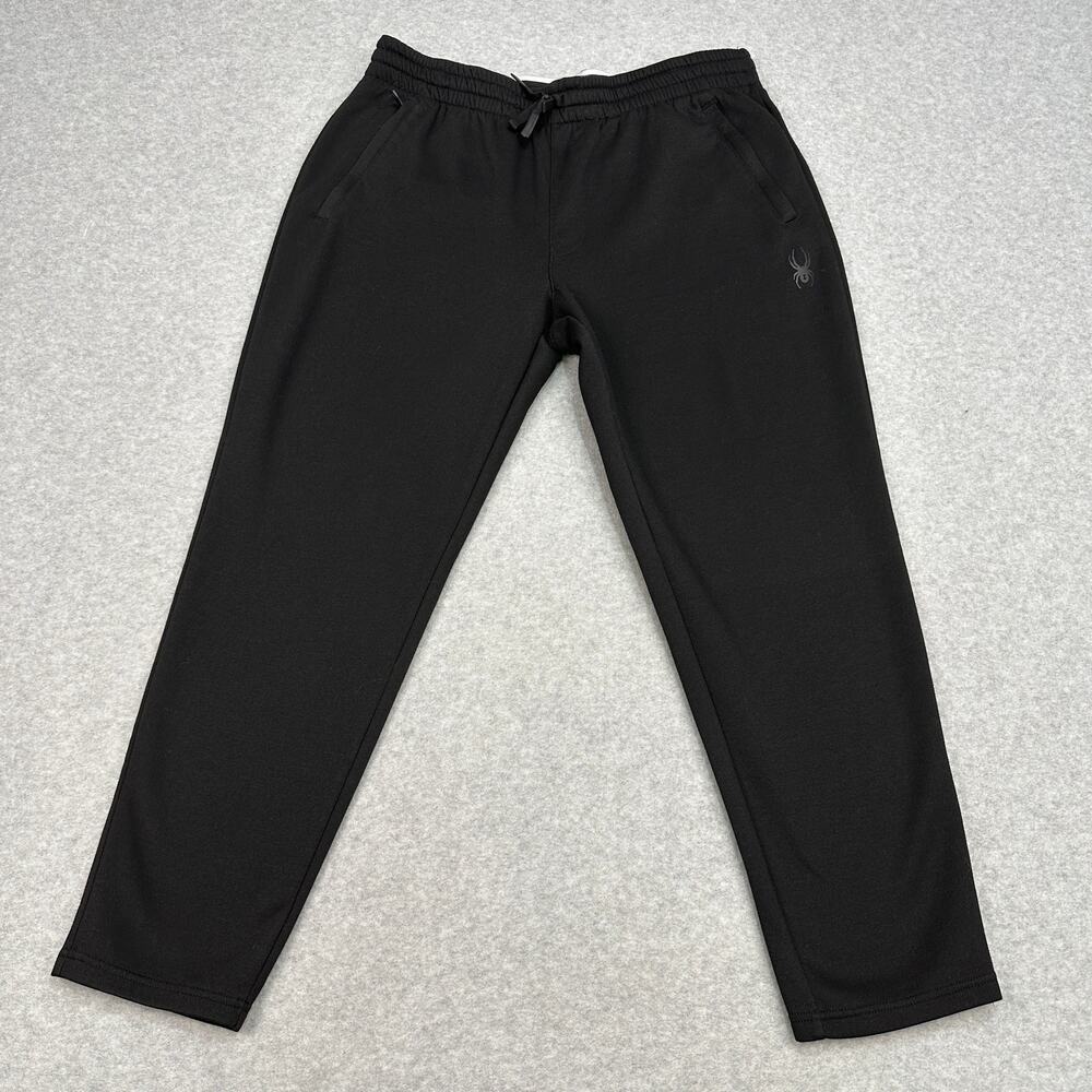 Spyder Jogger Pants Active Performance Sweatpant Mens L Black Stretch Activewear